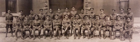 Officers of the 255th Overseas Battalion (QOR), Canadian Expeditionary Force, taken at Toronto on 15 May 1917.
